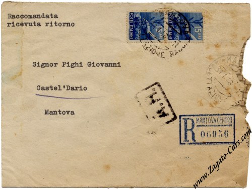 1948 Tazio Nuvolari signed Letter with envelope