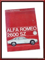 1965 Alfa Romeo 2600 SZ Zagato Owners Manual For Sale
