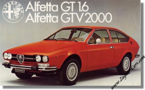 1978 Alfa Romeo Alfetta GT 16 GTV 2000 Brochure ENGLISH 