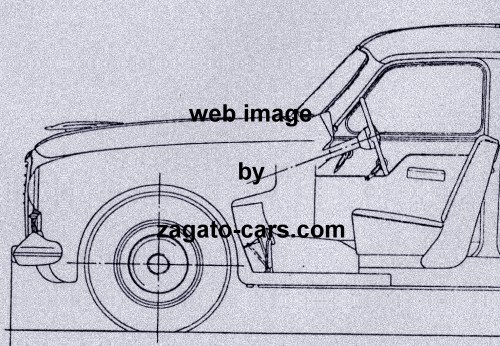 Alfa Romeo 1900 Berlina Blueprint with 4 Different Views Alfa Romeo 1900 Berlina Blueprint with 4 Different Views