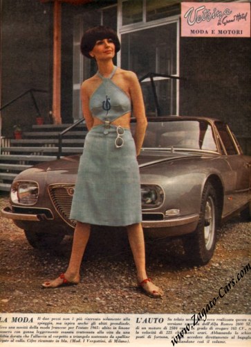 In 1965 the 2600 SZ appeared in a photo shoot for Moda e Motori