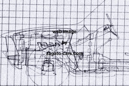 Alfa Romeo 1750 Berlina Chassis Blueprint 4 Views Alfa Romeo 1750 Berlina Chassis Blueprint 4 Views