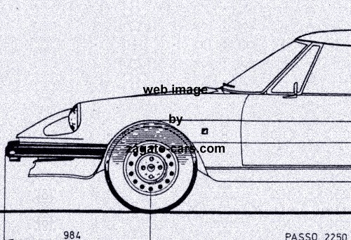 Alfa Romeo Spider Aerodinamica Pininfarina Blueprint 4 Views Alfa Romeo Spider Aerodinamica Pininfarina Blueprint 4 Views