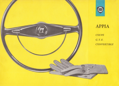 Vintage 1960 Lancia Appia Zagato GTE Sales Brochure
