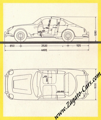 Vintage 1959 Lancia Flaminia Sport Zagato 2.5 First Series (Covered Headlights) Sales Brochure Vintage 1959 Lancia Flaminia Sport Zagato 2.5 First Series (Covered Headlights) Sales Brochure