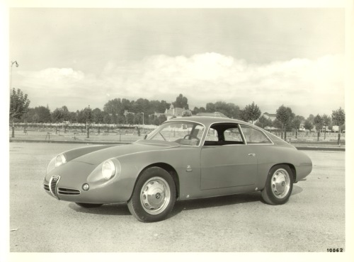Vintage 1961 Alfa Romeo Giulietta SZ Coda Tronca Zagato Press Photo