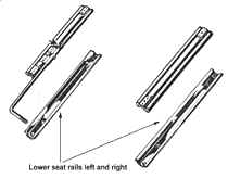 Seat rails (16681 bytes)