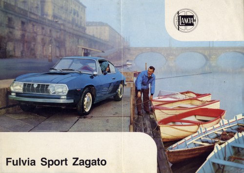 Vintage 1966 Lancia Fulvia Sport Zagato Sales Brochure