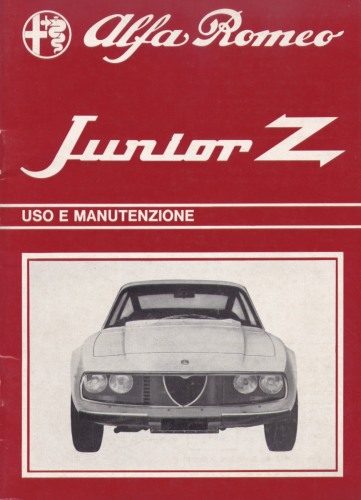 Alfa Romeo Junior Z 1300 Owner's Manual